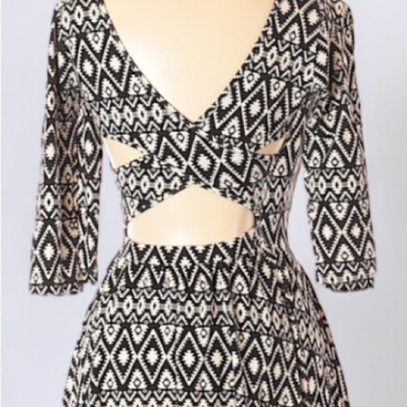 Forever 21 Tribal Print Open Back Dress | SIZE S - Picture 4 of 5